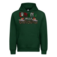 Forest Green la mama mas chingona Urban Hoodie - CowhideDigitalArt
