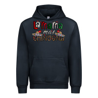 Navy la mama mas chingona Urban Hoodie - CowhideDigitalArt