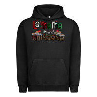 Pigment Black la mama mas chingona Urban Hoodie - CowhideDigitalArt