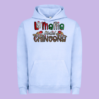 La Mama Mas Chingona Urban Hoodie Designed By Cowhidedigitalart