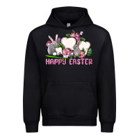 Black Happy Easter teeth Urban Hoodie - OliviaCreatesArt