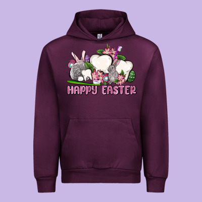 Happy Easter Teeth Urban Hoodie Designed By Oliviacreatesart