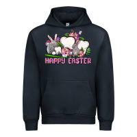Navy Happy Easter teeth Urban Hoodie - OliviaCreatesArt