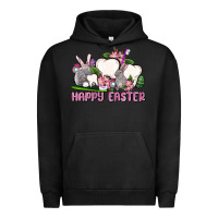 Pigment Black Happy Easter teeth Urban Hoodie - OliviaCreatesArt