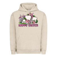 Pigment French Oak Happy Easter teeth Urban Hoodie - OliviaCreatesArt