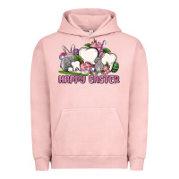 Pigment Salmon Happy Easter teeth Urban Hoodie - OliviaCreatesArt
