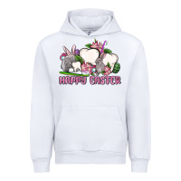 White Happy Easter teeth Urban Hoodie - OliviaCreatesArt