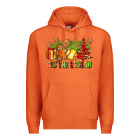 Carrot Tis The Season Christmas With Softball And Gingerbread Man Premium Hoodie - FaDigitalArtStudio