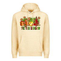 Pina Colada Tis The Season Christmas With Softball And Gingerbread Man Premium Hoodie - FaDigitalArtStudio