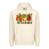 Tofu Tis The Season Christmas With Softball And Gingerbread Man Premium Hoodie - FaDigitalArtStudio
