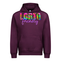 Mauve Wine lgbtq friendly Urban Hoodie - HRA Design Shop