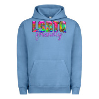 Pigment Pebble Blue lgbtq friendly Urban Hoodie - HRA Design Shop
