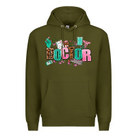Army Green doctor Premium Hoodie - AdoDesignShop