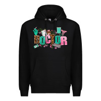 Black doctor Premium Hoodie - AdoDesignShop