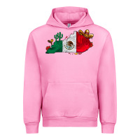 Fuchsia Pink mexica kentucky Urban Hoodie - CowhideDigitalArt