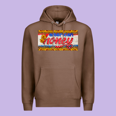 American Honey Sunflower License Plate Premium Hoodie Designed By Hra Design Shop