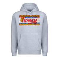 Heather Grey american honey sunflower license plate Premium Hoodie - HRA Design Shop