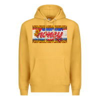 Mustard american honey sunflower license plate Premium Hoodie - HRA Design Shop