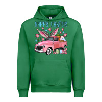 Emerald Happy Easter truck Urban Hoodie - OliviaCreatesArt