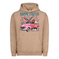Pigment Burro Happy Easter truck Urban Hoodie - OliviaCreatesArt