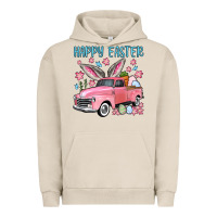 Pigment French Oak Happy Easter truck Urban Hoodie - OliviaCreatesArt