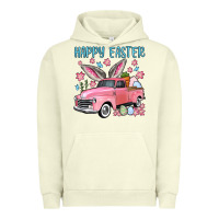 Pigment Pistachio Happy Easter truck Urban Hoodie - OliviaCreatesArt