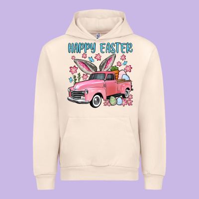 Happy Easter Truck Urban Hoodie Designed By Oliviacreatesart
