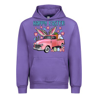 Tulip Happy Easter truck Urban Hoodie - OliviaCreatesArt