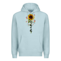 Blue Mist mama sunflower Premium Hoodie - RacoonDesign