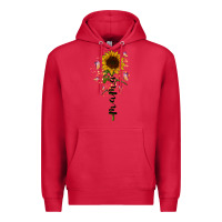 Cardinal mama sunflower Premium Hoodie - RacoonDesign