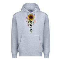 Heather Grey mama sunflower Premium Hoodie - RacoonDesign