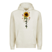 Oatmeal Heather mama sunflower Premium Hoodie - RacoonDesign