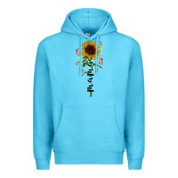 Ocean Blue mama sunflower Premium Hoodie - RacoonDesign