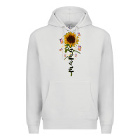 Dove Grey mama sunflower Premium Hoodie - RacoonDesign