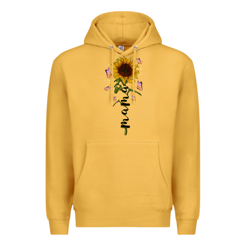 Mama Sunflower Premium Hoodie by RacoonDesign | Teevron