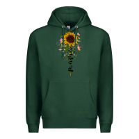 Sports Green mama sunflower Premium Hoodie - RacoonDesign