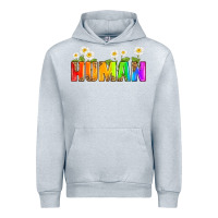 Heather Grey human Urban Hoodie - HRA Design Shop