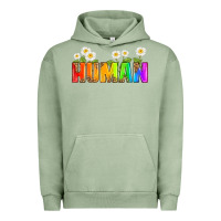 Pigment Oil Green human Urban Hoodie - HRA Design Shop