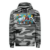 Slate Camo Tis The Season Christmas With Soccer Ball And Snowman Premium Hoodie - FaDigitalArtStudio