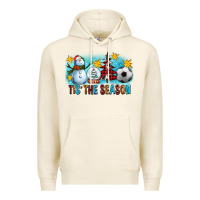 Tofu Tis The Season Christmas With Soccer Ball And Snowman Premium Hoodie - FaDigitalArtStudio