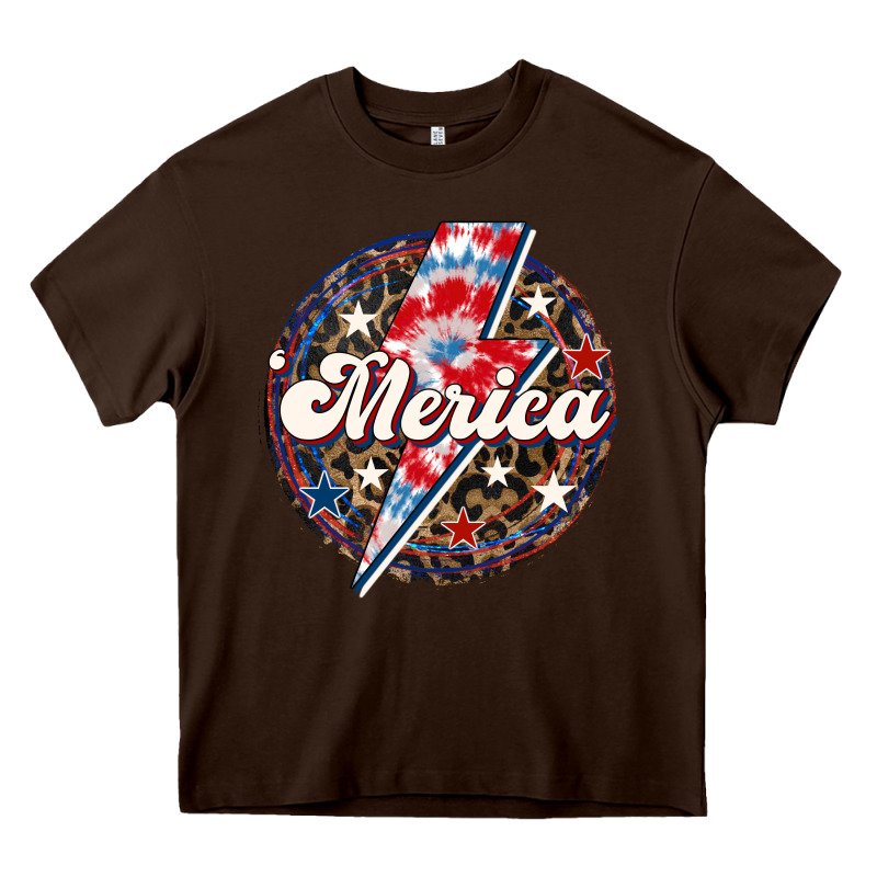 Western Merica Patriotic 4th Of July Heavy Core Tee by LillyAllenDesigns | Teevron