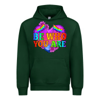 Forest Green be who you are Urban Hoodie - HRA Design Shop