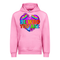 Fuchsia Pink be who you are Urban Hoodie - HRA Design Shop