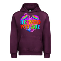 Mauve Wine be who you are Urban Hoodie - HRA Design Shop