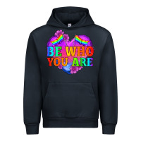 Navy be who you are Urban Hoodie - HRA Design Shop