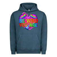 Pigment Midnight Navy be who you are Urban Hoodie - HRA Design Shop