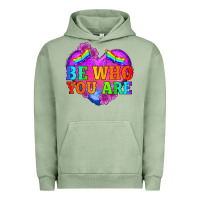 Pigment Oil Green be who you are Urban Hoodie - HRA Design Shop