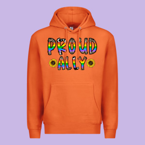 Proud Ally Premium Hoodie Designed By Cowhidedigitalart