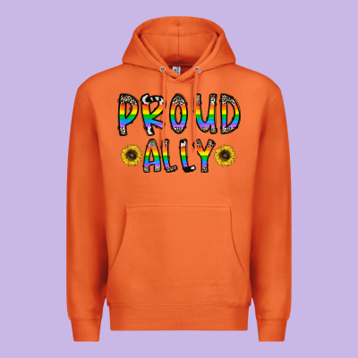 Proud Ally Premium Hoodie Designed By Cowhidedigitalart