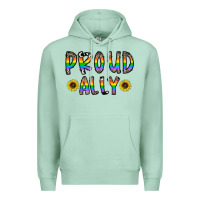 Seafoam proud ally Premium Hoodie - CowhideDigitalArt